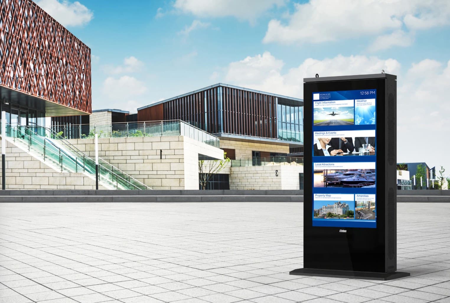 75" Dual-Sided Outdoor Android — primjena u prostoru 1