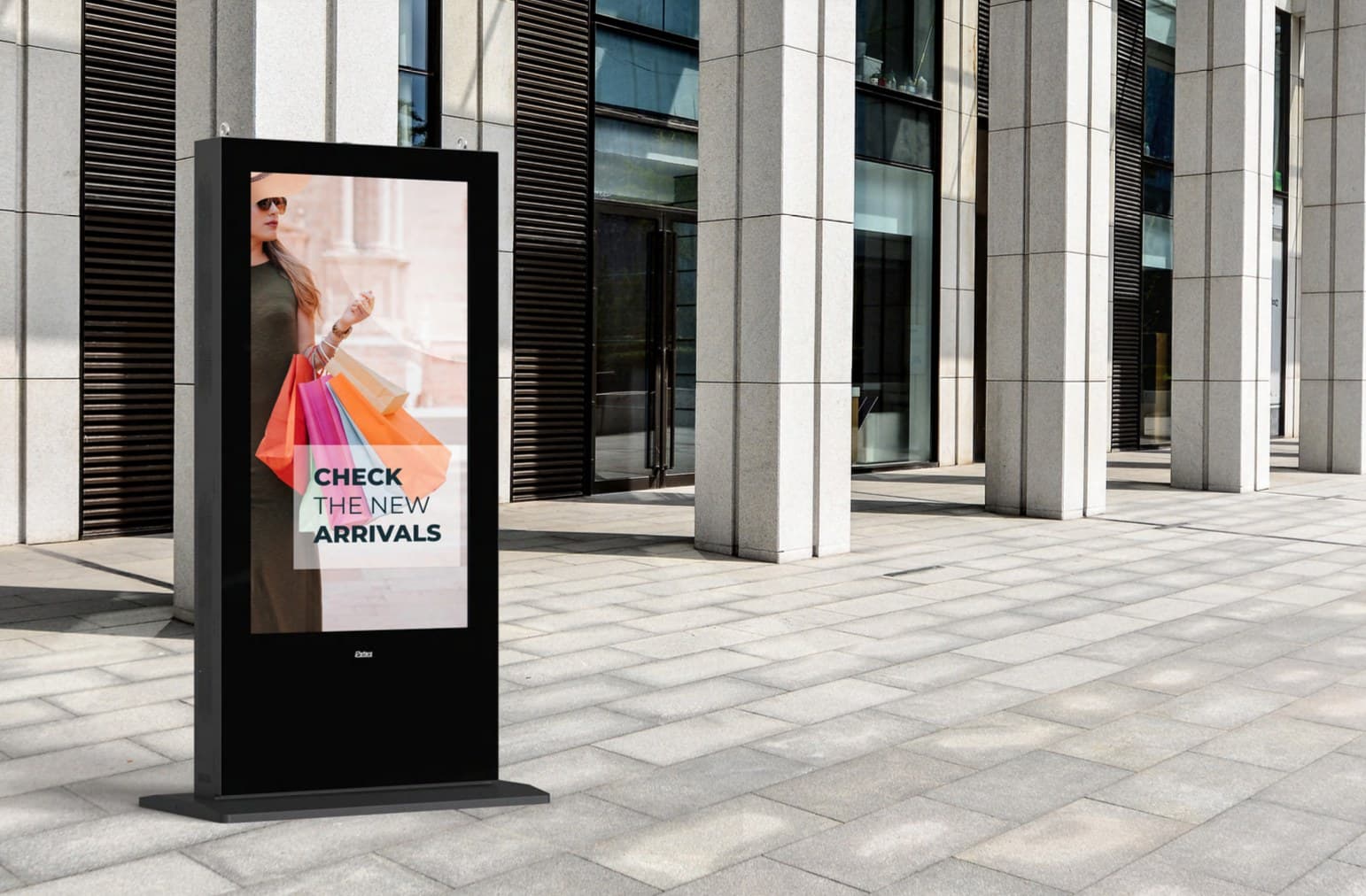 75" Single-Sided Outdoor Android — primjena u prostoru 1